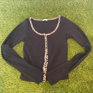 brandy melville cheetah print top